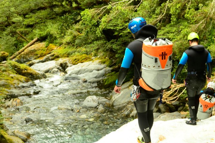 a man standing on a rock