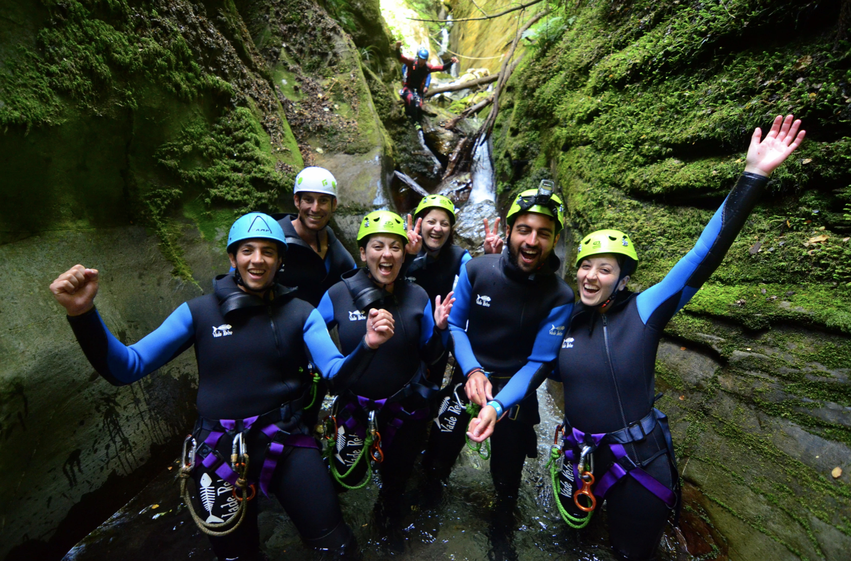 a group of people posing for the camera