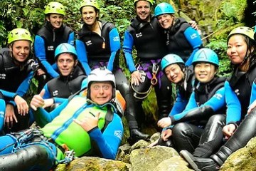 a group of people posing for the camera