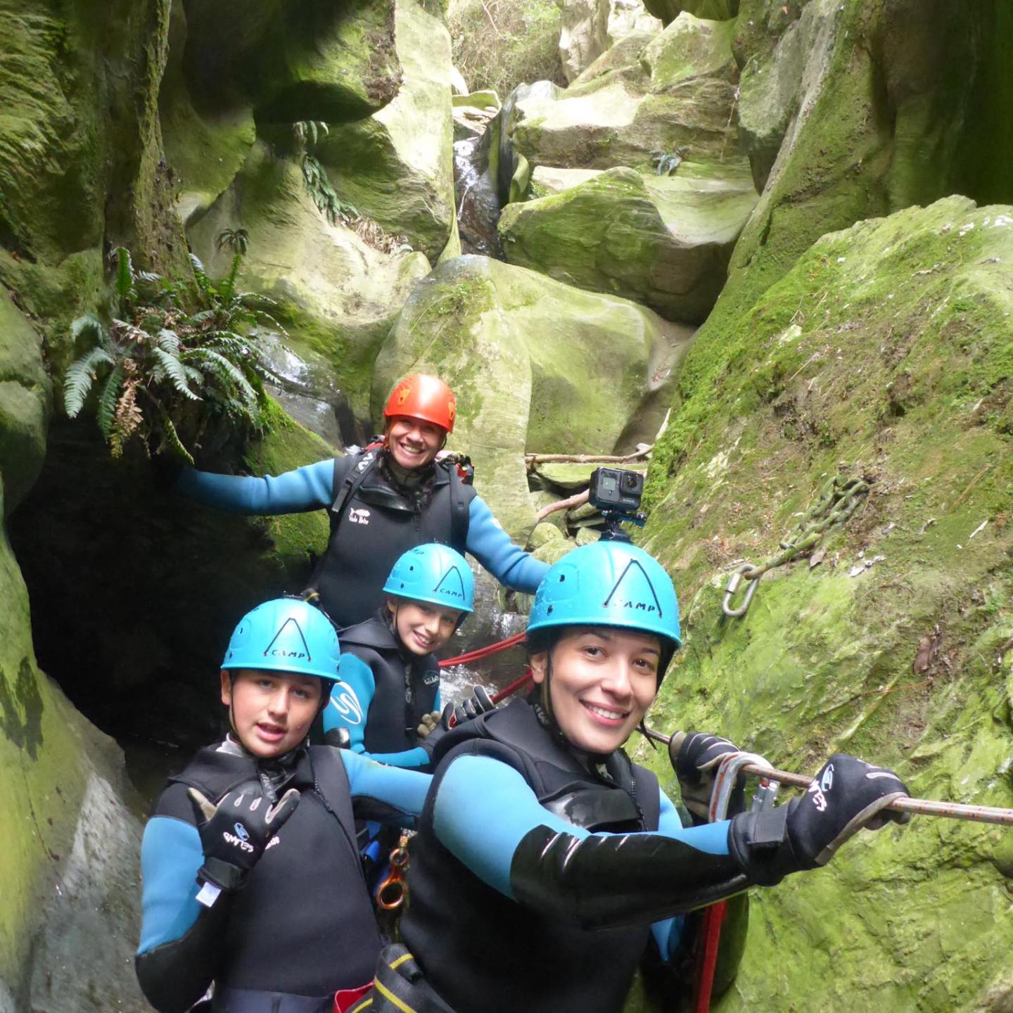 a person wearing a helmet