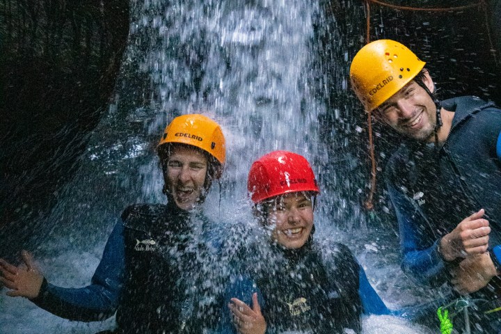 A group feeling refreshed