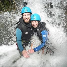a person riding a wave on a surfboard in the water