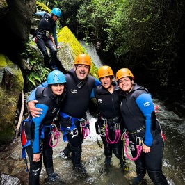 a group of people posing for the camera