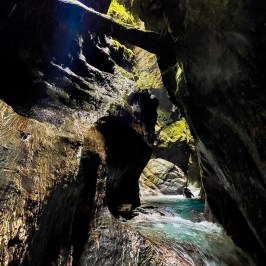 Beautiful canyoning scenery