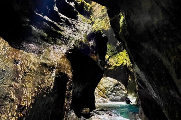 Beautiful canyoning scenery