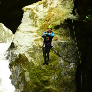 Ready to land in the water