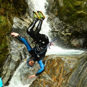 Flipping into the water