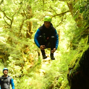 Bombing into the water