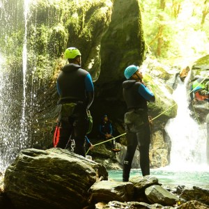 Beautiful canyoning scenery