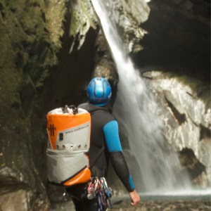 Looking at the waterfall