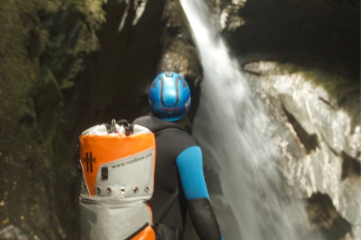 Looking at the waterfall