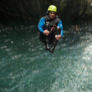 Bombing into the water