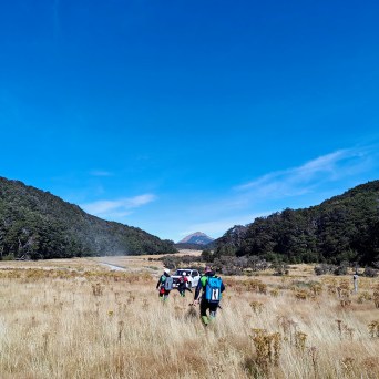 Walking into the canyon