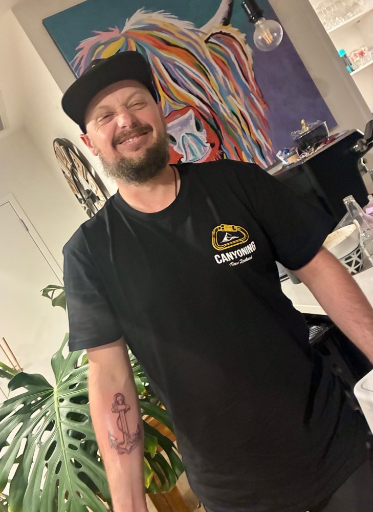 Ross feeling very proud of his new anchor tattoo from Kaylah